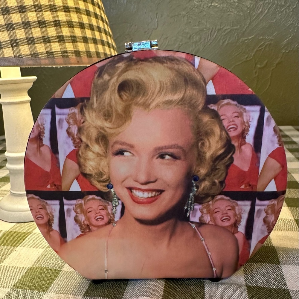 Marilyn Monroe Source Unknown Red and Cream Clutch